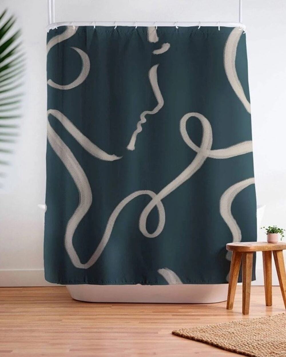 NWT 69” X 72” Lost in Translation' Shower Curtain by Kaitlin Hubert Society